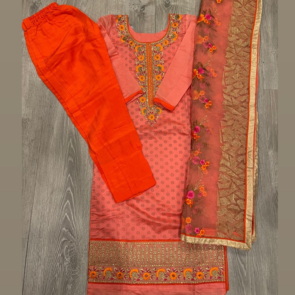 Punjabi Suit with Cigarette pant